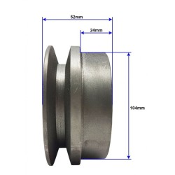 Odstredivá spojka 115x20mm, pero a drážka, 1-remeň MAR-POL