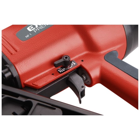 Dokončovacia klincovačka, pneumatická, uhol sklonu 34°, EXTOL PREMIUM, NF 1