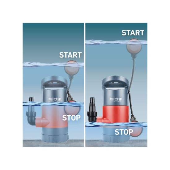 Čerpadlo na špinavú vodu 3 v 1, 900 W, 13000 l/h, EXTOL PREMIUM, SP 900 Čerpadlo na špinavú vodu 3 v 1, 900 W, 13000 l/h, EXTOL PREMIUM, SP 900