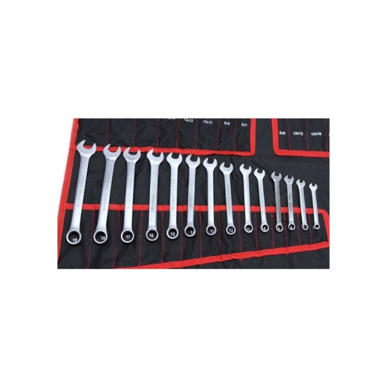 Veľká sada 47 kľúčov, vidlicové, ohnuté, S kľúče, TORX, brzdové rúrky, CrV MAR-POL, skladacie puzdro Veľká sada 47 kľúčov, vidlicové, ohnuté, S kľúče, TORX, brzdové rúrky, CrV MAR-POL, skladacie puzdro