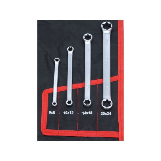 Veľká sada 47 kľúčov, vidlicové, ohnuté, S kľúče, TORX, brzdové rúrky, CrV MAR-POL, skladacie puzdro Veľká sada 47 kľúčov, vidlicové, ohnuté, S kľúče, TORX, brzdové rúrky, CrV MAR-POL, skladacie puzdro