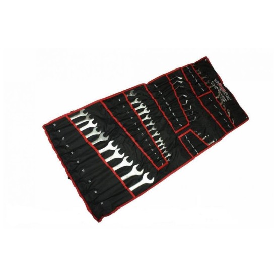 Veľká sada 47 kľúčov, vidlicové, ohnuté, S kľúče, TORX, brzdové rúrky, CrV MAR-POL, skladacie puzdro Veľká sada 47 kľúčov, vidlicové, ohnuté, S kľúče, TORX, brzdové rúrky, CrV MAR-POL, skladacie puzdro