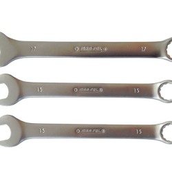 Prstencové kľúče-otvorené 12ks 6-22mm CrV MAR-POL, klip Prstencové kľúče-otvorené 12ks 6-22mm CrV MAR-POL, klip