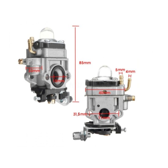 Náhradný karburátor pre motorovú kosu, malý otvor 10mm, 19-38ccm