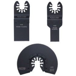 Multifunkčné náradie, súprava 3 ks, na drevo, EXTOL PREMIUM