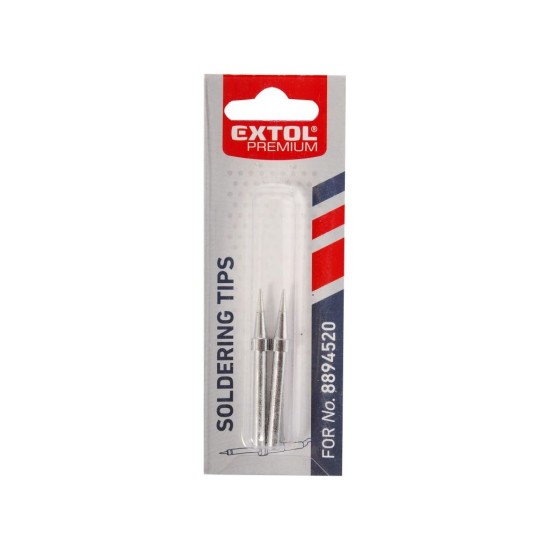 Spájkovacie hroty, 2ks, Ø4,8x56mm, pre 8894520, EXTOL PREMIUM Spájkovacie hroty, 2ks, Ø4,8x56mm, pre 8894520, EXTOL PREMIUM