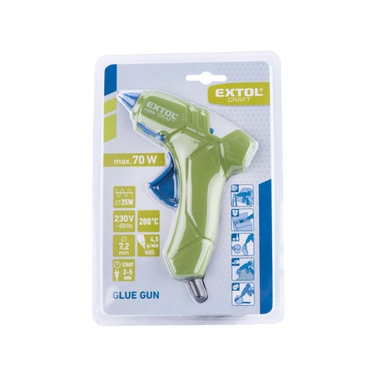 Horúca lepiaca pištoľ, ∅7,2mm, 25W, EXTOL CRAFT Horúca lepiaca pištoľ, ∅7,2mm, 25W, EXTOL CRAFT