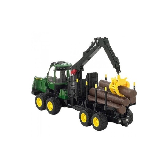 Lesnický traktor John Deere 1210E s nakládacím ramenem a přívěsem 02133 BRUDER Lesnický traktor John Deere 1210E s nakládacím ramenem a přívěsem 02133 BRUDER