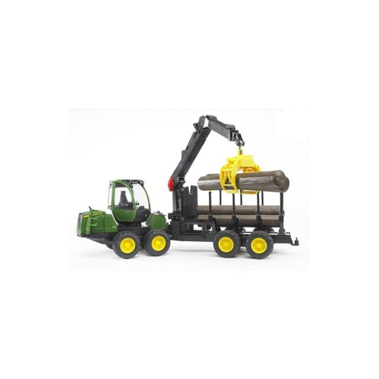 Lesnický traktor John Deere 1210E s nakládacím ramenem a přívěsem 02133 BRUDER Lesnický traktor John Deere 1210E s nakládacím ramenem a přívěsem 02133 BRUDER