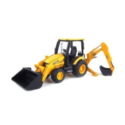 Traktor JCB MIDI CX s předním nakladačem a zadním bagrem 02427 BRUDER