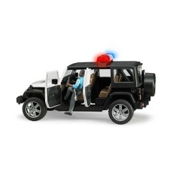 Policajný Jeep Wrangler Rubicon + policajt a maják 02526 BRUDER Policajný Jeep Wrangler Rubicon + policajt a maják 02526 BRUDER