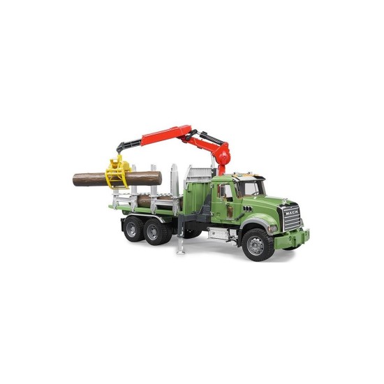 Nákladné auto MAC Granite + 3 guľatiny na prepravu dreva 02824 BRUDER Nákladné auto MAC Granite + 3 guľatiny na prepravu dreva 02824 BRUDER