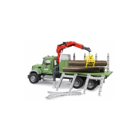 Nákladné auto MAC Granite + 3 guľatiny na prepravu dreva 02824 BRUDER Nákladné auto MAC Granite + 3 guľatiny na prepravu dreva 02824 BRUDER