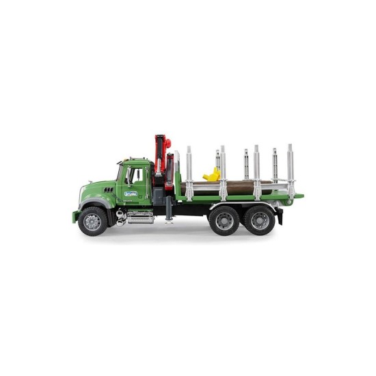 Nákladné auto MAC Granite + 3 guľatiny na prepravu dreva 02824 BRUDER Nákladné auto MAC Granite + 3 guľatiny na prepravu dreva 02824 BRUDER