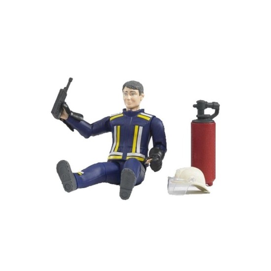 Figurka - Hasič + příslušenství 60100 BRUDER Figurka - Hasič + příslušenství 60100 BRUDER