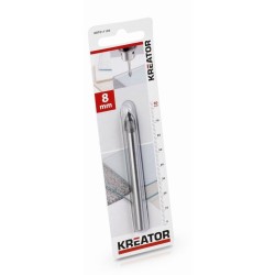 KRT011105 - Vrták na dlaždice, dlaždice a sklo 8 x 80 mm KREATOR KRT011105 - Vrták na dlaždice, dlaždice a sklo 8 x 80 mm KREATOR