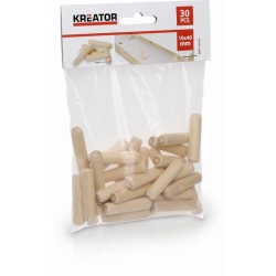 KRT110103 - Stolárske kolíky 10 x 40 mm (30 ks) KREATOR KRT110103 - Stolárske kolíky 10 x 40 mm (30 ks) KREATOR
