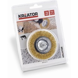 KRT150110 - Medená brúsna kefa 75mm KREATOR KRT150110 - Medená brúsna kefa 75mm KREATOR