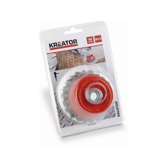 KRT150204 - Kefa na brúsny kábel M14-90mm KREATOR