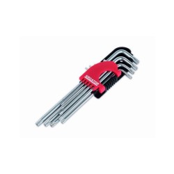 KRT408303 - Súprava dlhých kľúčov HEX 9ks TORX KREATOR