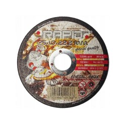 Rezací kotúč na kov, nehrdzavejúca oceľ, 125x1x22,2mm RAPID Rezací kotúč na kov, nehrdzavejúca oceľ, 125x1x22,2mm RAPID