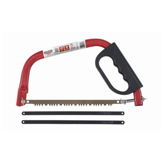 KRT807001 - Rámová píla 300 mm + 3 pílové listy KREATOR KRT807001 - Rámová píla 300 mm + 3 pílové listy KREATOR