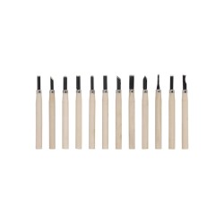 Mini dláta na dřevo, sada 12 ks - KREATOR