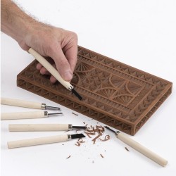 Mini dláta na dřevo, sada 12 ks - KREATOR Mini dláta na dřevo, sada 12 ks - KREATOR