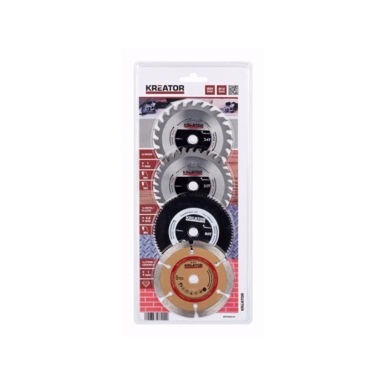 KRT090101 - Sada kotoučů 89mm pro ponorné pily 4ks KREATOR KRT090101 - Sada kotoučů 89mm pro ponorné pily 4ks KREATOR