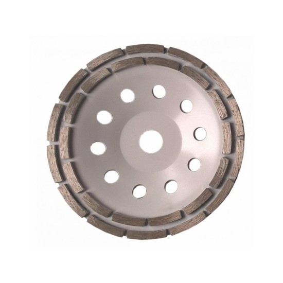 Diamantový brúsny kotúč na betón 180mm, 22,2mm, dvojradový MAR-POL Diamantový brúsny kotúč na betón 180mm, 22,2mm, dvojradový MAR-POL