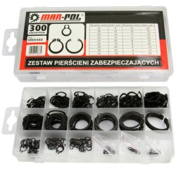 Poistný krúžok Seger, sada 300 ks MAR-POL Poistný krúžok Seger, sada 300 ks MAR-POL