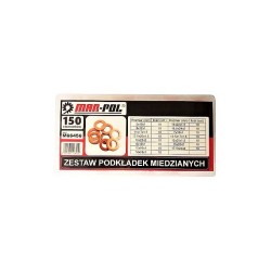 Medená podložka, sada 150ks MAR-POL