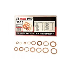 Medená podložka, sada 150ks MAR-POL