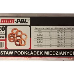 Medená podložka, sada 220ks MAR-POL Medená podložka, sada 220ks MAR-POL