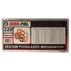 Medená podložka, sada 220ks MAR-POL