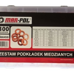 Medená podložka, sada 300ks MAR-POL