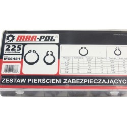 Poistný krúžok Seger, sada 225ks MAR-POL