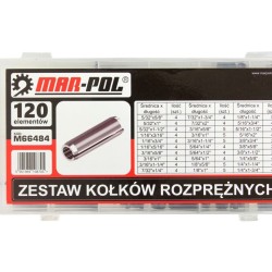 Pružinový kolík, sada 120ks MAR-POL Pružinový kolík, sada 120ks MAR-POL