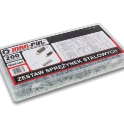 Oceľová pružina, sada 200ks MAR-POL