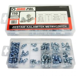 Mazacia vsuvka (metrický závit), sada 110ks MAR-POL Mazacia vsuvka (metrický závit), sada 110ks MAR-POL