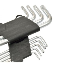 L-kľúče TORX, sada 9ks, T10-T50, 190mm, CrV, GEKO L-kľúče TORX, sada 9ks, T10-T50, 190mm, CrV, GEKO