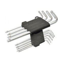 L-kľúče TORX, sada 9ks, T10-T50, 190mm, CrV, GEKO L-kľúče TORX, sada 9ks, T10-T50, 190mm, CrV, GEKO