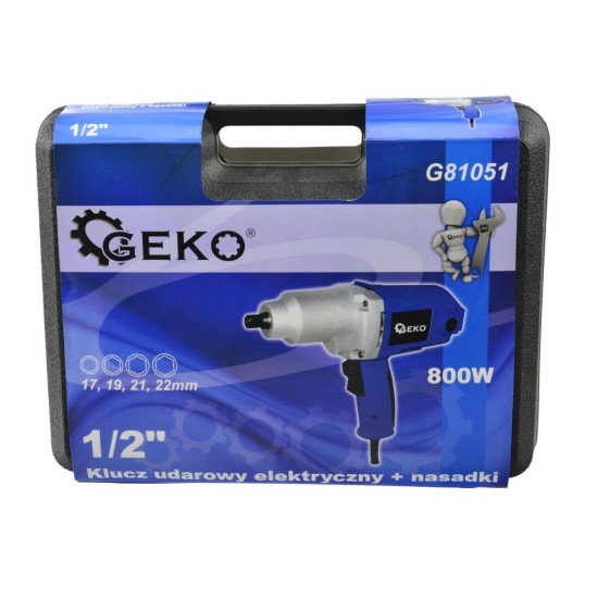 Elektrický rázový uťahovák 1/2" 320Nm GEKO Elektrický rázový uťahovák 1/2" 320Nm GEKO