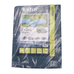 PE vodotesná plachta stredne hrubá 100g/m2, 2x3m, PE EXTOL CRAFT