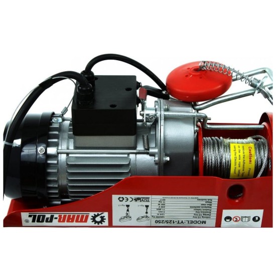 Elektrický lanový navijak 125/250 230V MAR-POL