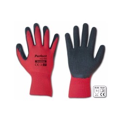 Pracovné rukavice 10", červeno-čierne PERFECT GRIP RED