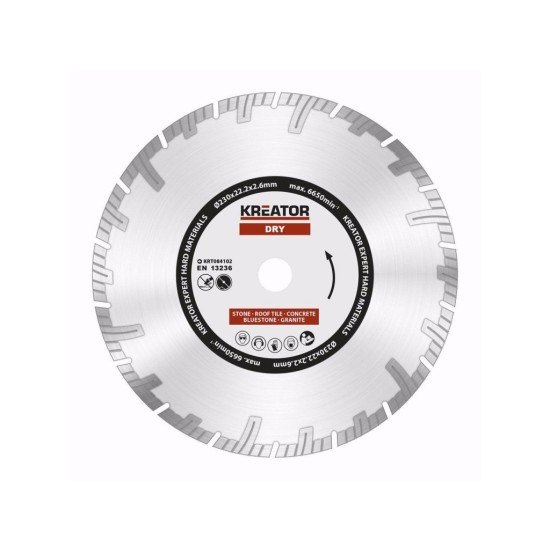 KRT084102 - Segmentový diamantový kotúč 230mm EXPERT KREATOR KRT084102 - Segmentový diamantový kotúč 230mm EXPERT KREATOR