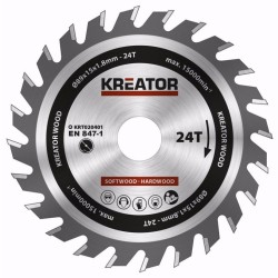 KRT020401 - Pílový kotúč na drevo 89mm, 24T KREATOR KRT020401 - Pílový kotúč na drevo 89mm, 24T KREATOR