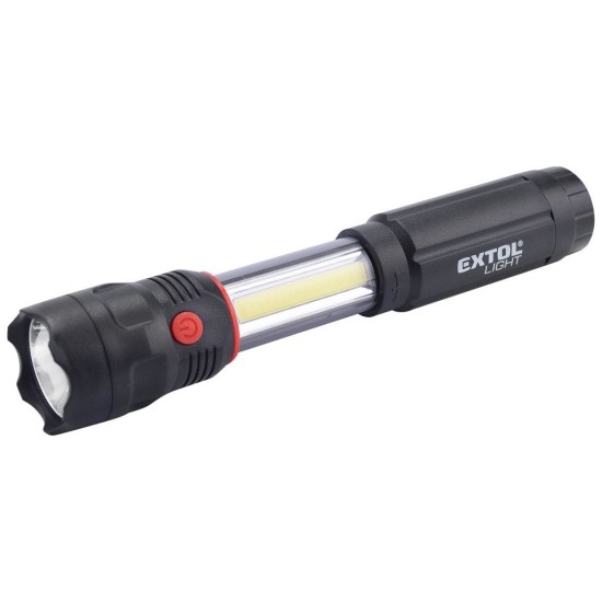 Svítilna 100lm LED CREE + 150lm COB s magnetem EXTOL LIGHT
