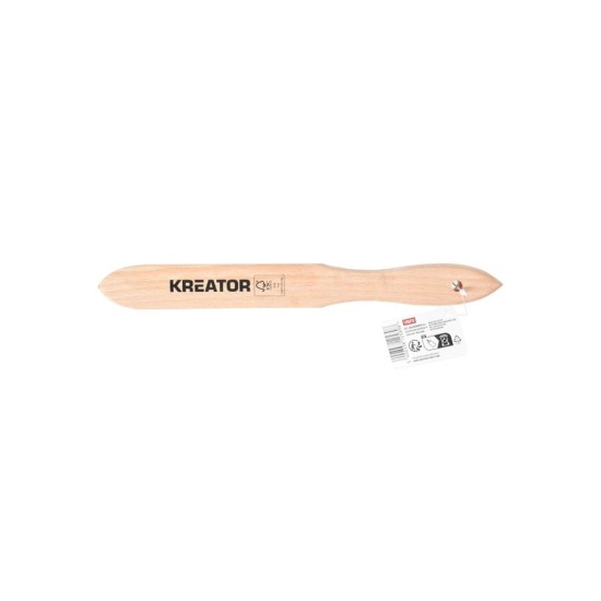 Ocelový kartáč 4řadový, dřevěný - KREATOR